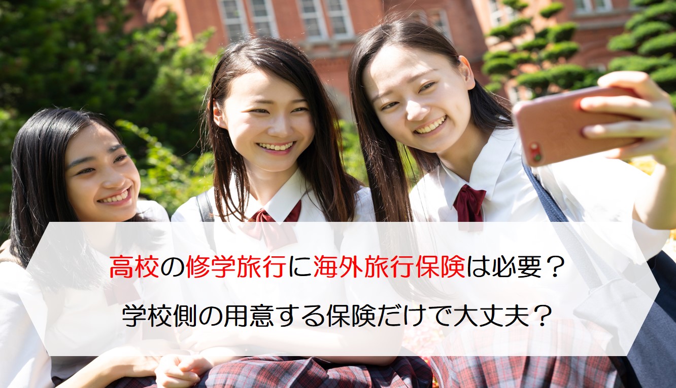 高校の修学旅行に海外旅行保険は必要 学校側の用意する保険だけで大丈夫 保険のはてな